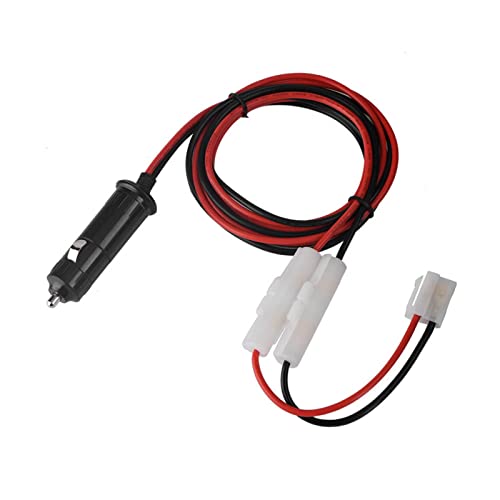 Goshyda Cordon Allume-Cigare, Câble d'alimentation en Forme de T, Prise de Rallonge Allume-Cigare, pour Radio Mobile YAESU FT-7900/7800/8800/8900/1907 Cover
