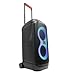 JBL PartyBox Stage 320 (Black) - 240W Portable Wireless Splash Proof Speaker - 12 Hours of Playtime - Powerful Sound and deep bass + Two Microphone System + AUX Cable - Party Karaoke Kit