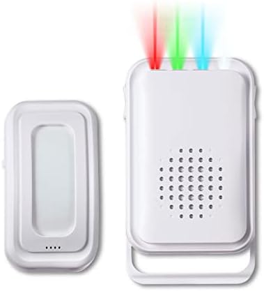Motion Sensor Detector Door Chime for Business Store Entry Alert, Welcome Buzzer Monitor Doorbell Alarm for Home Elderly (1 Sensor & 1 Receiver)
