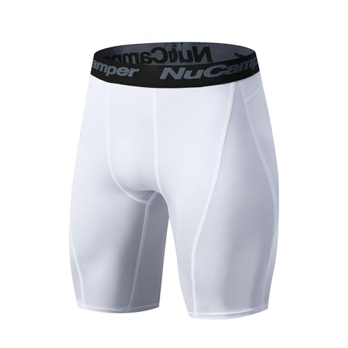 NuCamper Pantaloncini Compressione Uomo Pantaloncini da Corsa Shorts Sportivi Compression Baselayer Shorts Running Corti da Palestra Asciugatura Rapida e Traspiranti Fitness Base Layer Leggings