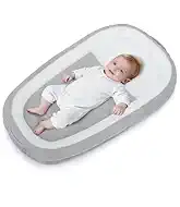 Baby Lounger | Infant Support Cushion for Newborn 0-24 Months, Portable Washable Baby Nest with Thickened Firm Support, Cozy Hug-Like Surround for Play & Feeding, CPSC 16 CFR 1243 Compliant