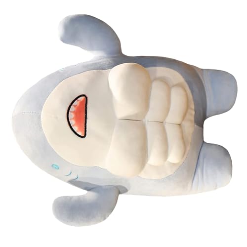 Peluche requin musculaire en coton cadeau original amateurs vie marine