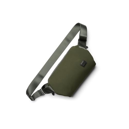 Image of Bellroy Classic Sling (everyday 5 liter minimalist crossbody bag with internal organization, adjustable crossbody strap, and auto-compression system) - Olive
