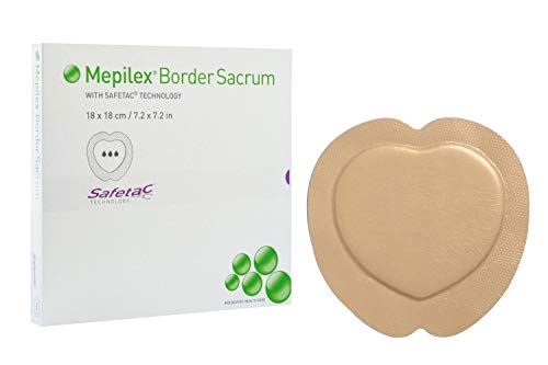 Mepilex Border, Mepilex Brdr Drs Sacrum 7.2 X 7.2 , (1 BOX, 5 EACH)