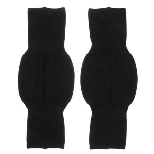 LABRIMP Rodilleras de Cachemira Unisex Calentadoras de Invierno, Talla Única, Color Negro, Protección Térmica para Articulaciones, Cómodas y Elásticas para Senderismo, Trabajo y Uso