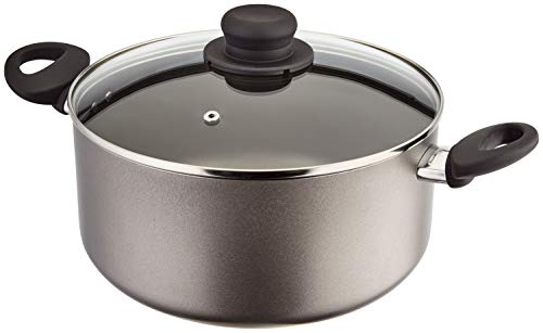 Judge Everyday JDAY044 Teflon Non-Stick Large 24cm 4.6L Casserole Pot with Lid, Stay-Cool Handles and 5 Year Guarantee
