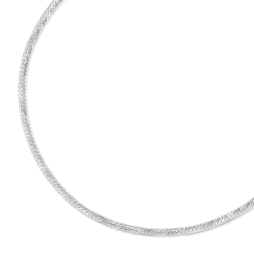 14K White Gold Herringbone Bracelet (7.5" Length)3