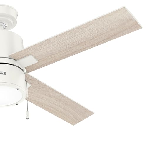 Image of Hunter Beck, Indoor, Ceiling Fan, with LED Light, 52 inch, Fresh White