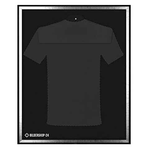 Bildershop-24 Objektrahmen Trikotrahmen VARIANTO35 inkl. Bügel und Passepartout 70x90cm Schwarz Silberglanz Antik Cover