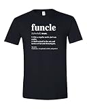 ElixirStreet Funcle T-Shirt - Funny Uncle Shirt - Funcle Definition Shirt - Favorite Uncle Shirt - Father's Day Gift Idea - Like a Dad Defination (XL, Black)