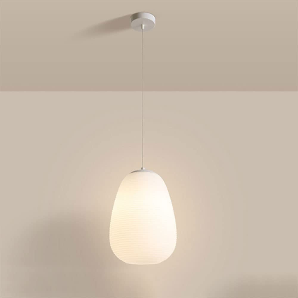 Lustre en verre au motif spirale moderne pour décoration soignée