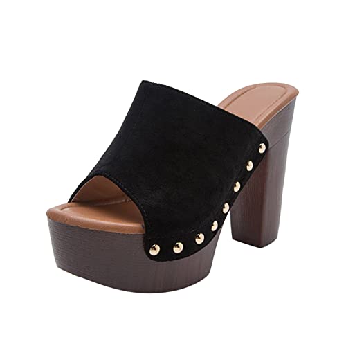 Sandales confortables pour femme plateforme et talon épais pour marcher sans douleur