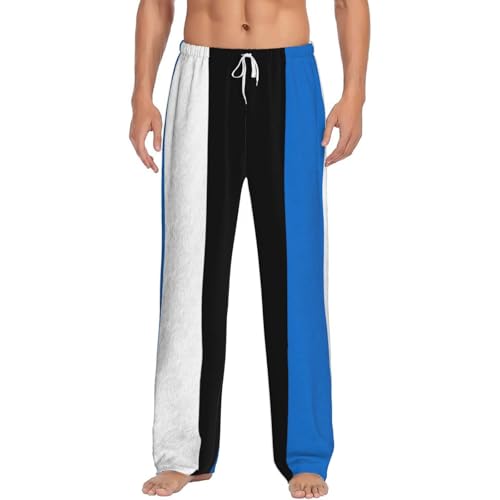 Pantalon pyjama Estonie polaire homme chaud à poches micropolaire