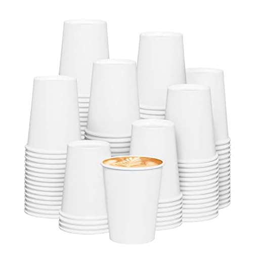 Huifany【300 Pack 8 oz Paper Cups, Disposable Paper Coffee Cups Kraft, Paper Cups 8 OZ, Hot/Cold Beverage Drinking Cups,for Water, Juice, Coffee or Tea, Suitable for Party, Picnic, Travel, and Events