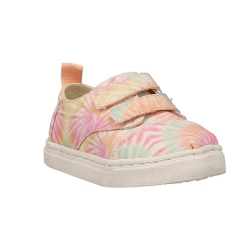 TOMS Kids Girls Cordones Cupsole Tie Dye Double Strap Slip On Sneakers Shoes Casual - Pink3