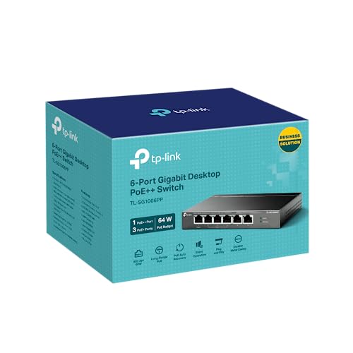 TP Link TL SG1006PP commutateur réseau Non géré Gigabit Ethernet 101001000 Connexion Ethernet supportant 'alimentation via ce port PoE Neuf - vue 8