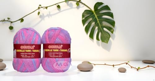 Image of M.G ENTERPRISE Os wal Knitting Wool Yarn, Soft Tarang Feather Wool Ball Multi Iris 400 gm Best Used with Knitting Needles, Soft Tarang Wool Crochet NeedlesWool Yarn for Knitting. by M.G ENTERPRISE Os wal