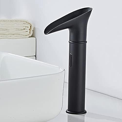 Mitigeur cascade avec capteur automatique pour robinet de lavabo eau chaude et froide chrome