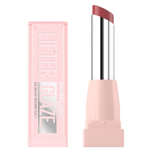 Maybelline New York Lifter Glaze Oil Balm Lipstick Hydrating Glossy Balm for Smooth Juicy Lips With Hyaluronic Acid + Acerola Cherry Extract 007 Berry Haze