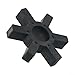 L190 L-Jaw Coupling Insert, Model L-190, Urethane Rubber Spider for Flexible Power Transmission, Vibration Damping for Industrial Machinery Drives and Pumps, Black, 1 Pack