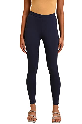 Image of W for Woman Women's Regular Fit High Rise Coral Cotton Jersey Tights