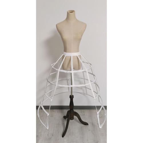 Image of Women Crinoline Petticoat Hoops Skirt Short Half Slip Underskirt for Girls Wedding Bridal Underskirt Slip