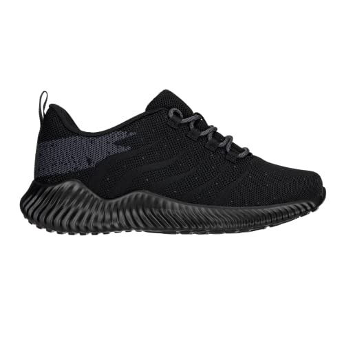 Image of CALTO Men's Invisible Height Increasing Elevator Shoes - Black /Grey Ultra Lightweight Sporty Sneakers - 2.8 Inches Taller - Q216 - Size 11 D(M) US