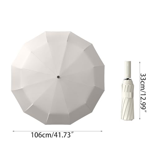 Paraguas compacto DoubleBones grande para evitar mojarse con viento fuerte 3