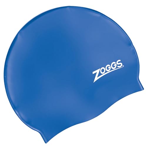 Image of Zoggs Silicone Swim Cap - Superior fit with Non-Slip Inner Surface, Color - Royal Blue