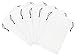 Flannel Drawstring Bags - Set of 6 (White, 8 x 14 inch)