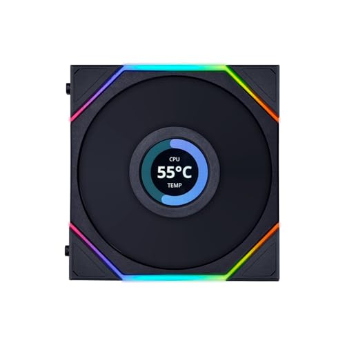 Lian Li UNI FAN TL LCD Reverse Blade Series Lüfter - 120mm schwarz - , 49,99