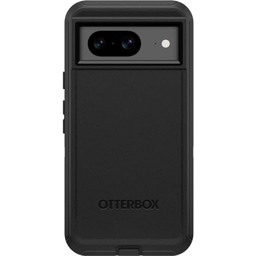 OtterBox Defender Hülle für Google Pixel 8, stoßfest, sturzsicher, Ultra-robust, schützende Hülle, 5X getestet nach Militärstandard, Schwarz – Ansicht 3