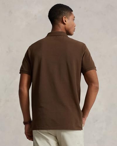Image of POLO RALPH LAUREN Men's New Classic Fit Polo Shirt (US, Alpha, X-Large, Regular, Regular, Nutmeg Brown)