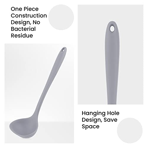 Vxyw SOUP LADLE Spoon For Cooking, Silicone Ladle, Ladle Spoon With Comfortable Grip, Seamless Rubber Spoon, Non Stick To Avoid Scratching Kitchen Utensils thumb #3