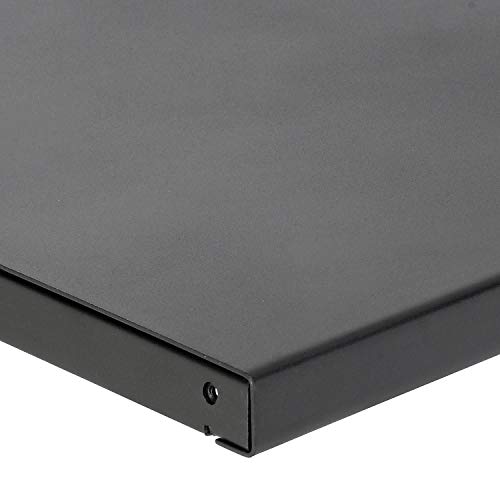 Steel Square Edge Workbench Top, 12 Gauge Steel, 60" W X 30" D X 1-3/4" Thick, Black #TOP1
