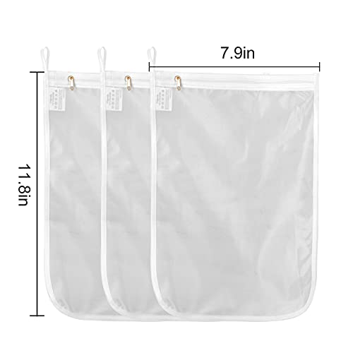 Image of GOGOODA 3 Pack Delicates Laundry Bags, Fine Mesh Wash Bag with Hanging Loop | 3 Small for Lingerie, Underwear, Bra, Silk, Socks, Mask, Baby Diapers