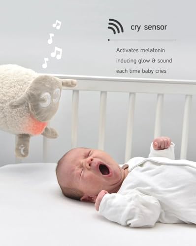 Image of Sweet Dreamers, Rechargeable Ewan Deluxe, Beige | Baby & Toddler White Noise Sound Machine | Cry Sensor & Nightlight | 10 Soothing Sounds | Continuous or Timer Playback | Machine Washable