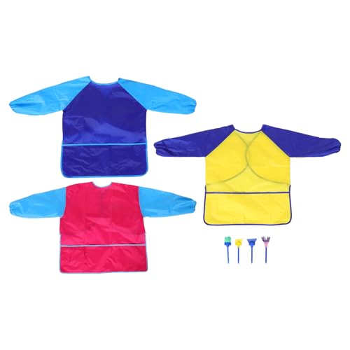 Blouse imperméable enfant contre les taches tablier artiste Gatuida