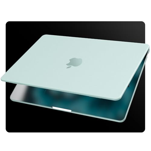Image of EooCoo Compatible with Apple MacBook Air 13 inch Case M5 M4 M3 M2 2026 2025-2022,Ultra-Thin Cover for Mac Air 13.6 inch A3449 A3240 A3113 A2681,Translucent Matte Laptop Plastic Hard Shell Cover-Frost Sage