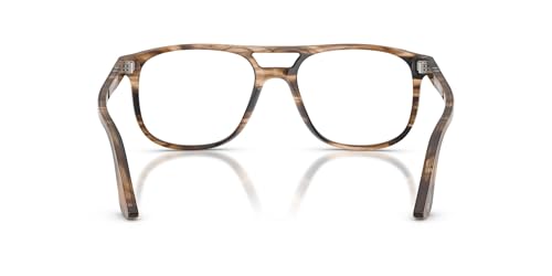 Image of Persol mens Po3329v Greta Aviator Prescription Eyewear Frames