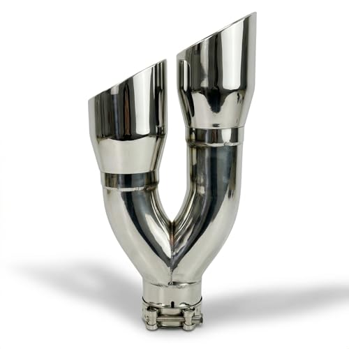 Reejim Dual Exhaust Tips 3 Inch Inlet 4 Inch Outlet Stainless Steel