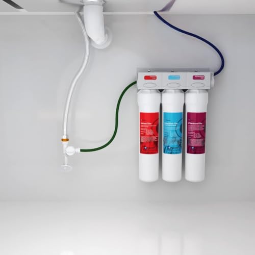 Image of Watts Premier Annual Pure UF-3 5-Pack Filter Kit for 3-Stage Ultra Filtration and RO Pure Reverse Osmosis System, Push Button, 2 Sediment Filters, 2 LVOC Carbon Filters, UF Membrane, WQA Certified
