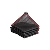 Gfsdjalkj 1 Pezzo di Telo ombreggiante Nero, Rete Parasole, Bordo nastrato con Occhielli, Rete Parasole for Piante da pergola, Serre, Giardini, tettoia for Patio(2x2m)