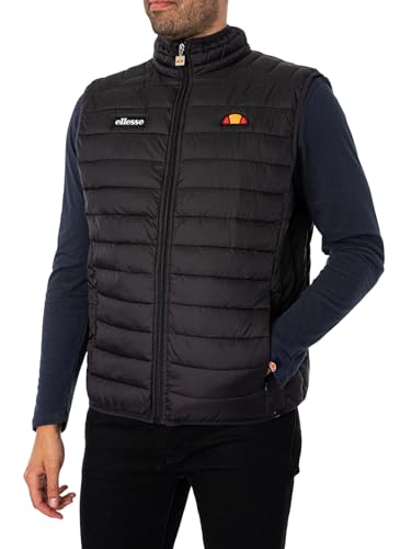 ellesse Herren Bardy Weste, Schwarz, L EU