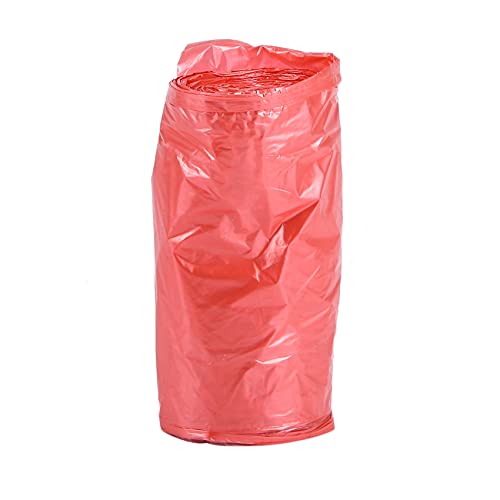 Huhebne 1 50 X 46 Cm Sacs À Ordures Couleur Unique Épais Pratique en Plastique De l'environnement Sacs Poubelle Sac en Plastique Jetable Rouge Cover