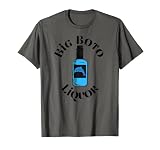 Botella de licor Big Boto con diseño de delfín.