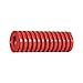 Die Spring, Heavy Duty, Closed & Ground Ends, Red, 12.5mm Hole Diameter, 7mm Rod Diameter, 76mm Free Length, 13.5 newtons Spring Rate (Pack of 10)