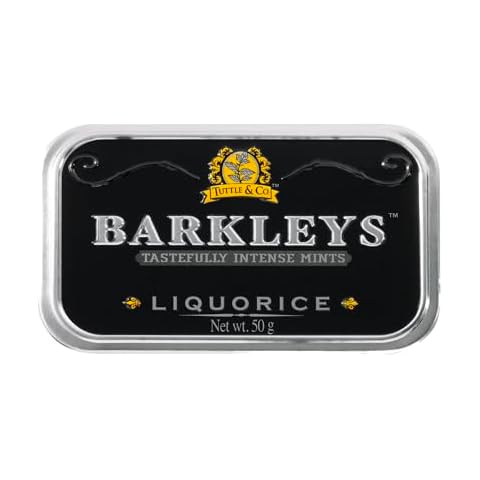 Barkleys 50g Liquorice Mints Tin Cover