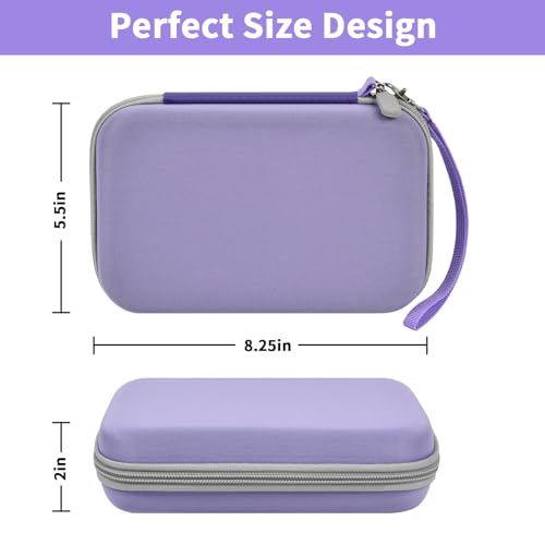 casmilee Case Compatible with Giiker Super Slide Brain Games, Brain Teaser Puzzles Organizer Storage Bag, Flow Slider Puzzle Game Holder (Purple)