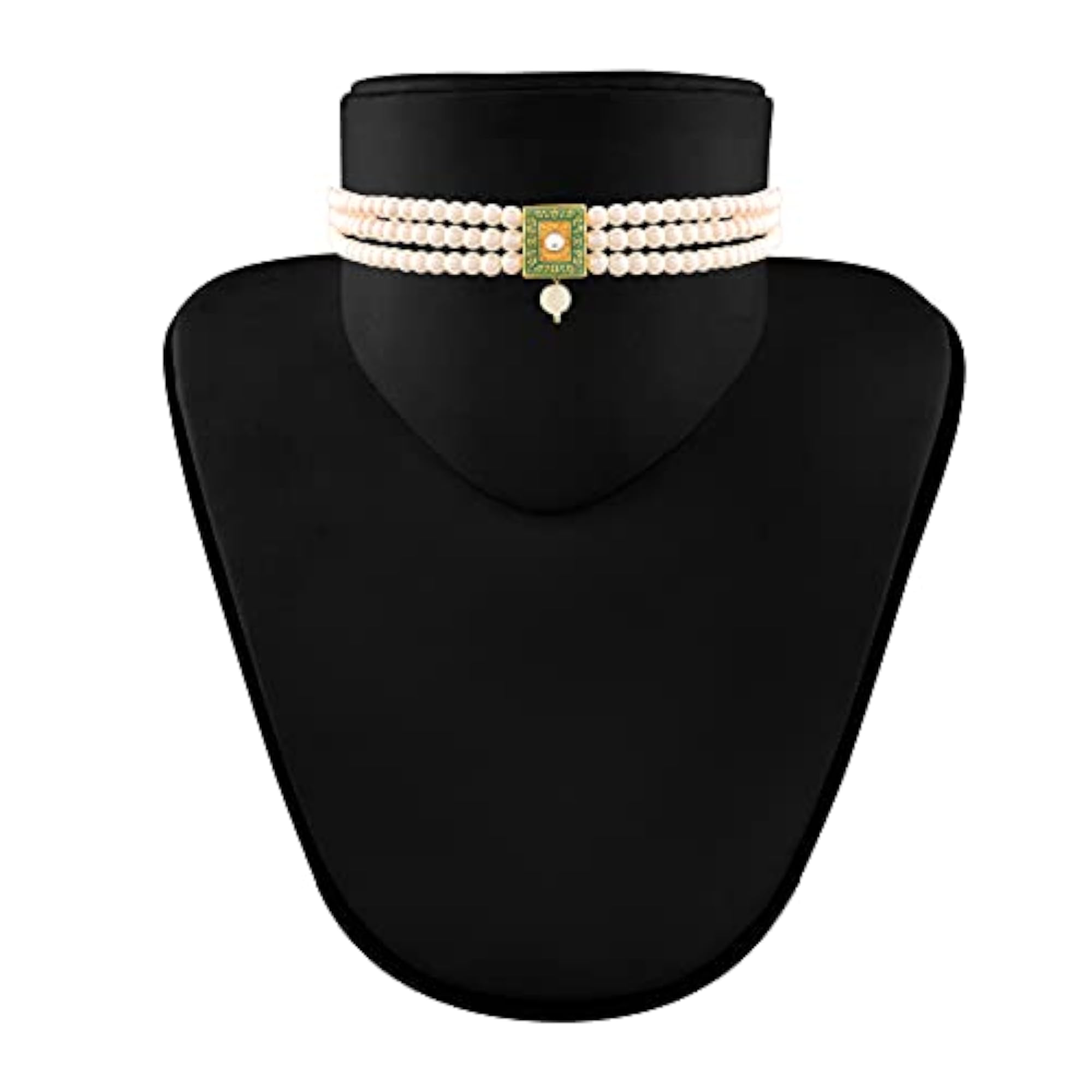 Traditional Handcrafted Meena Beaded Choker Necklace Set